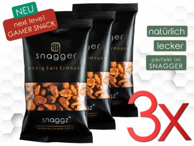 FREE snaggz+ <br/> 3er-Pack Honig Salz Erdnuss